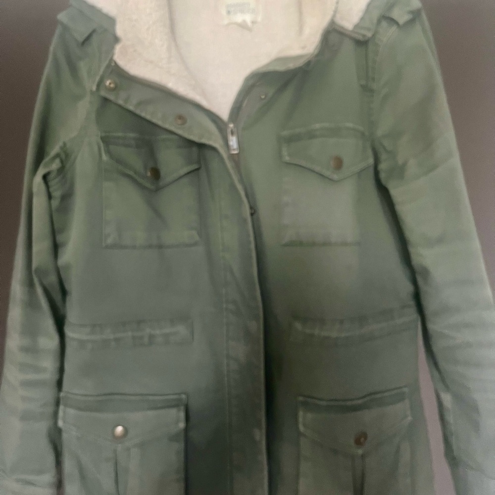 Market & Spruce Olive Utility Jacket